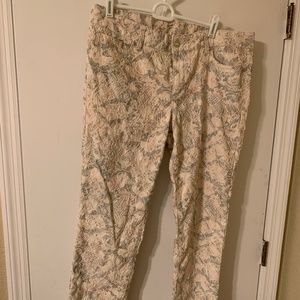 Cache, textured pants, gorgeous material and colors. Size 14